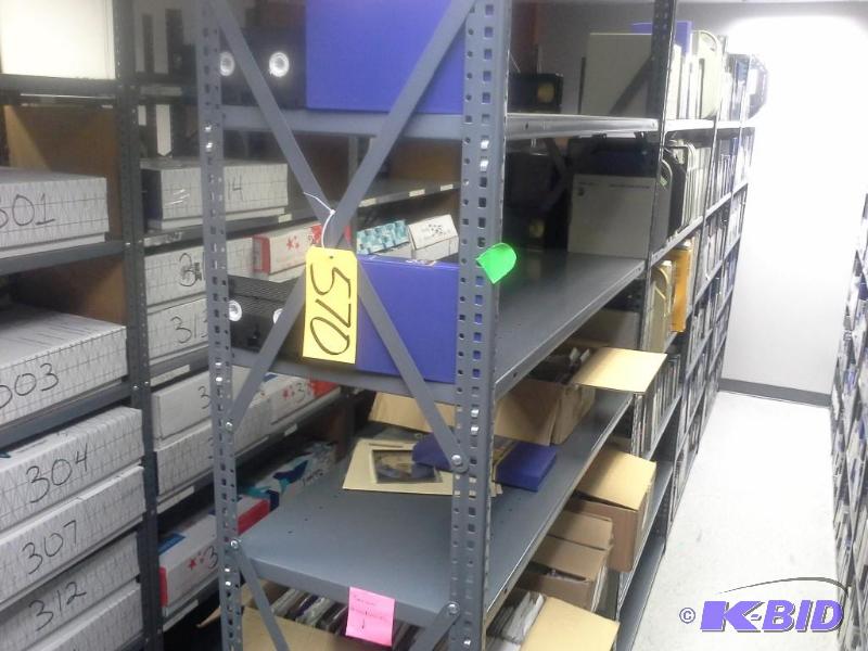 lot 570 image: Steel Shelving.
