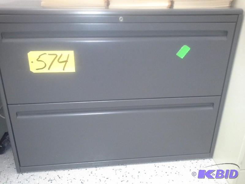 lot 574 image: Steel File Cabinets.
