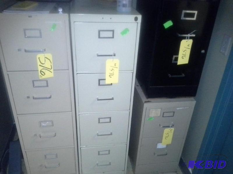 lot 576 image: Steel File Cabinets.