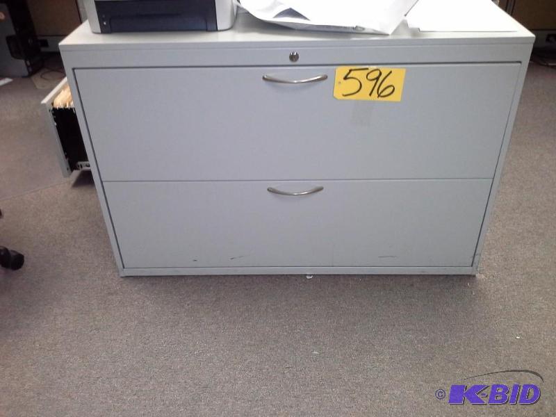 lot 596 image: File Cabinet