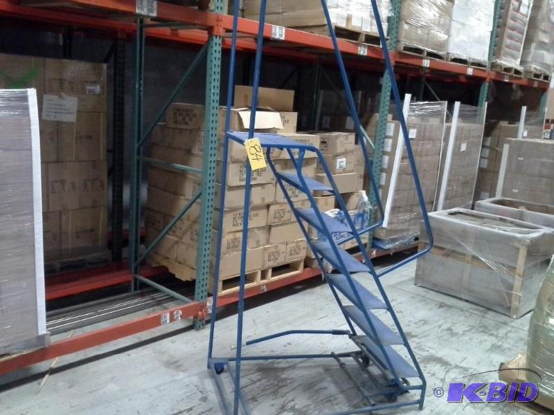 lot 84 image: Warehouse Rolling Ladder