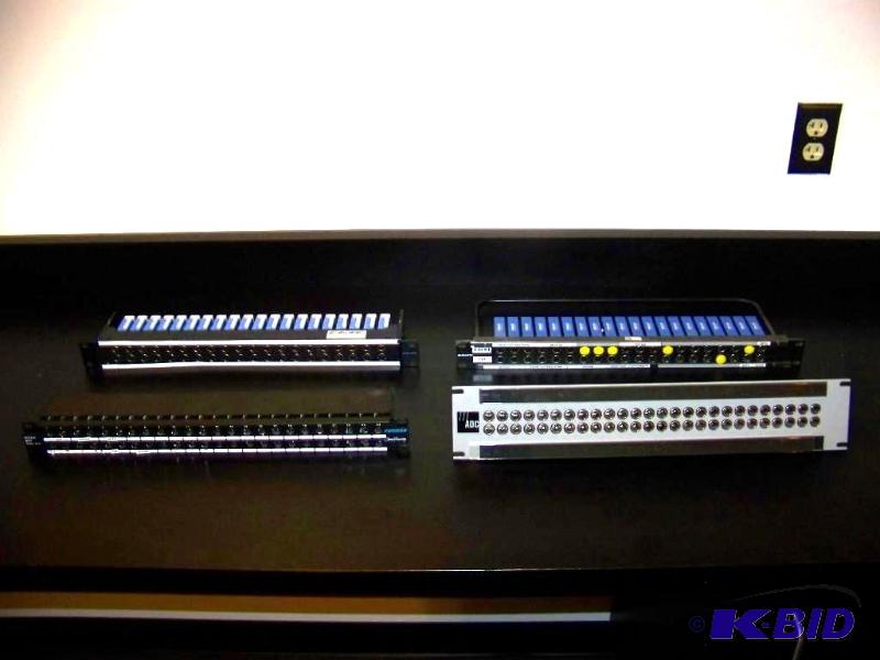 lot 13 image: (4) Canare, Furman and ADC, Video Patch Bays
