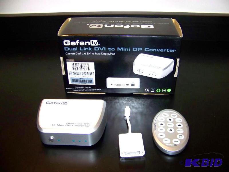 lot 19 image: Gefen TV, Dual Link DVI to Mini DP Converter with Remote