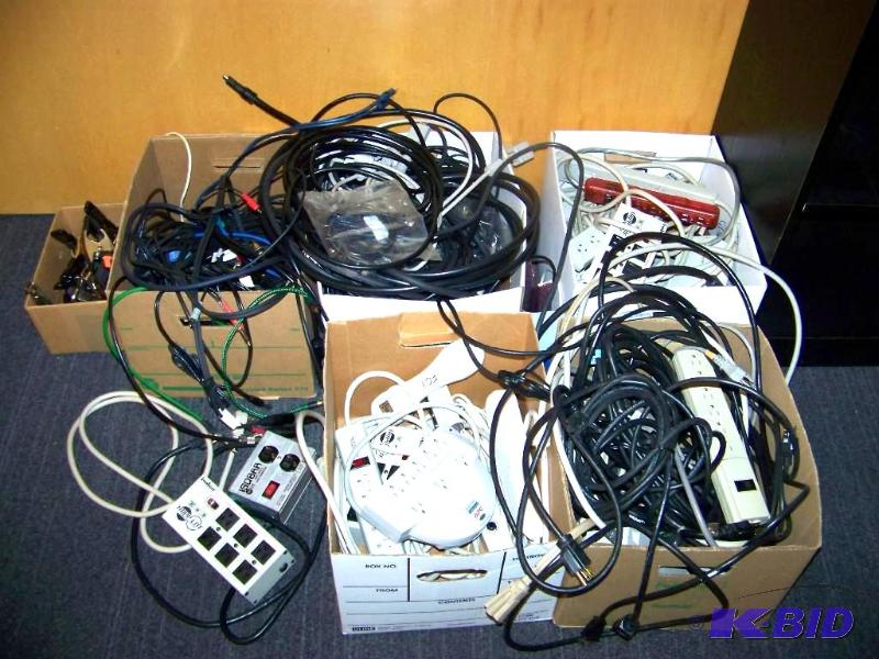 lot 21 image: Power Strips, Cables, Clamps