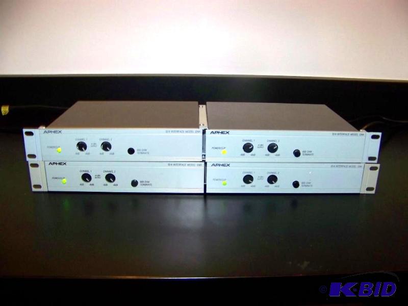 lot 30 image: (4) Aphex, 104 Level, 2-Channel Audio, Matching Interfaces