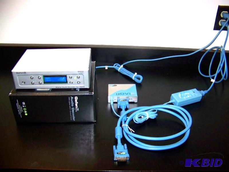 lot 31 image: Gefen TV, Digital Audio Decoder for HDMI and 12 DVIDL, Dual Link Distribution Amplifier  Amp