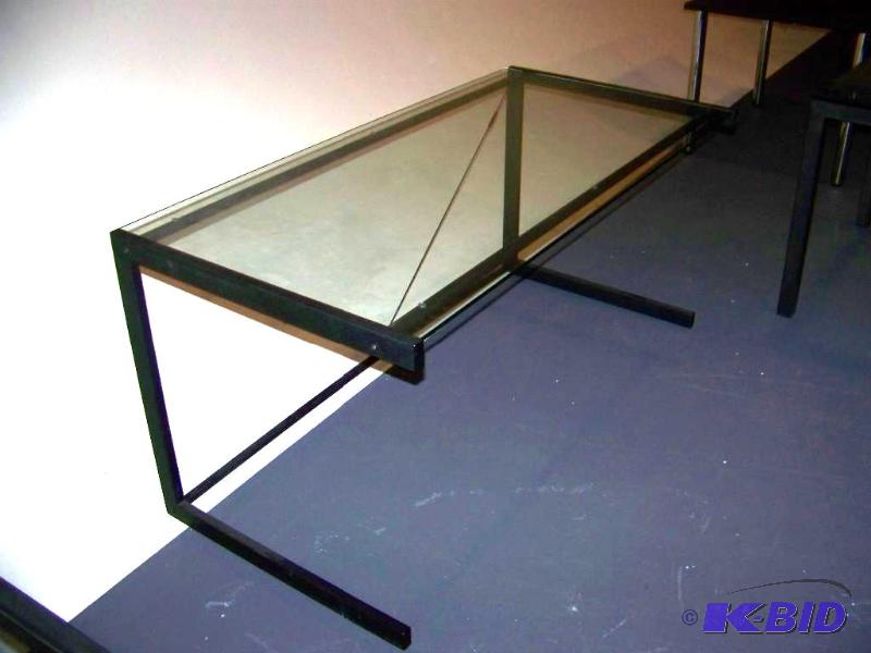 lot 55 image: Glass Top Desk