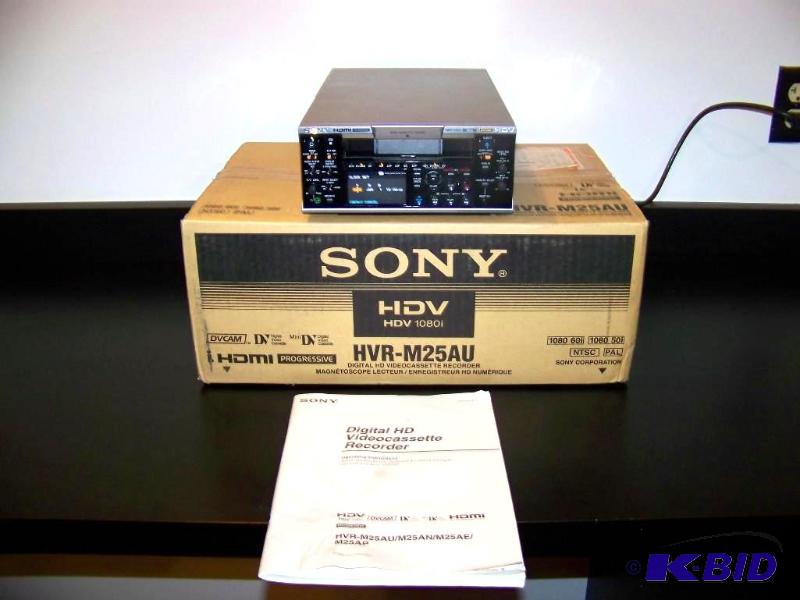 lot 6 image: Sony, Professional Studio, Digital HDV, DVCam, HD Video Cassette Player  Recorder