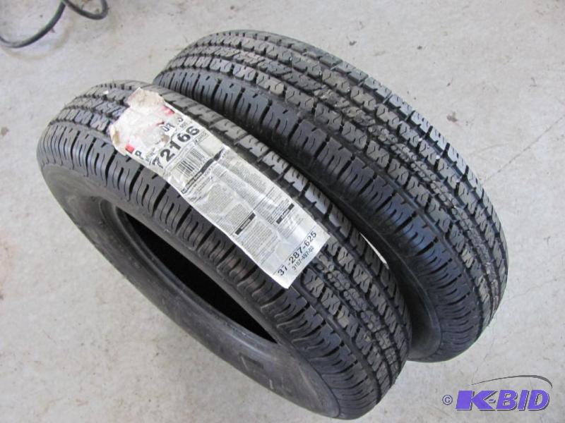 2 new P18580R13 tires &nbspwhite ...