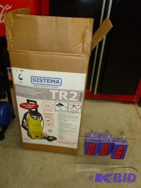 lot 6 image: Electric pressure washer. 1650 psi....