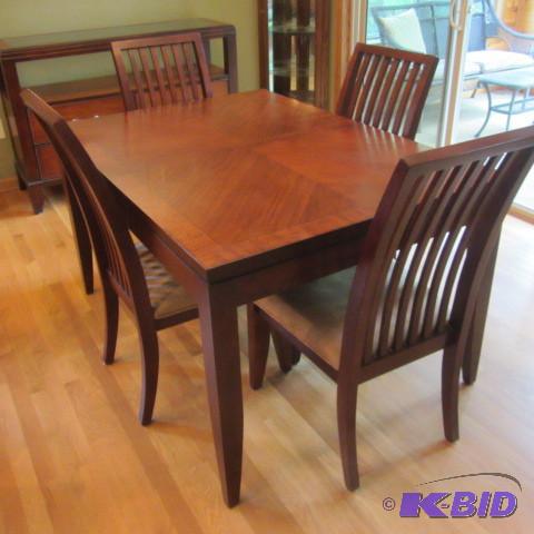 lot 1 image: Mission Style Dine Set