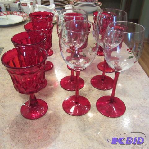 lot 38 image: Vintage Goblets
