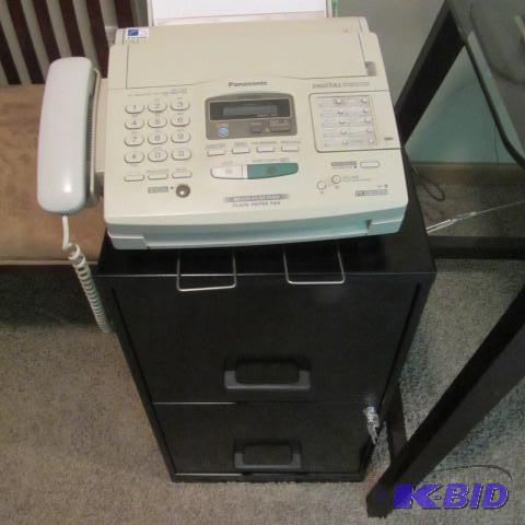 lot 48 image: Fax  Phone, File Cabinet
