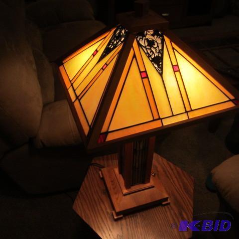 lot 51 image: Table and Lamp
