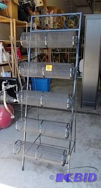 Black Metal Display Rack For Scarve...