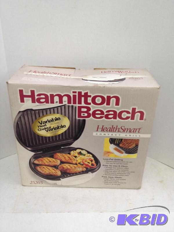 Hamilton Beach Health Smart Indoor Grill, New In Box
