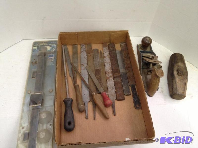 Assorted Files, Plane, Roofing Materials