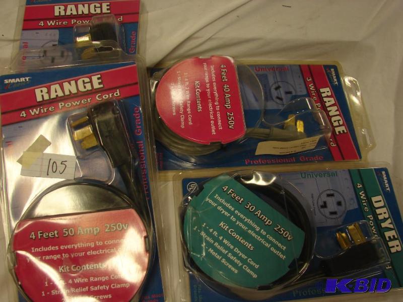 Range and Dryer Cords