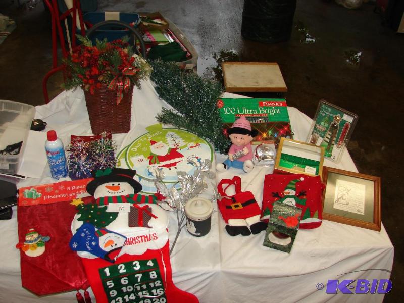 Box of Christmas Items