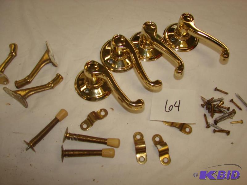 Two Brass Door Handles