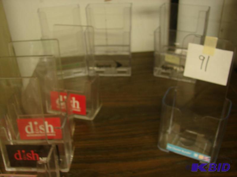 Display (8) Brochure Holders All Stand On A Counter