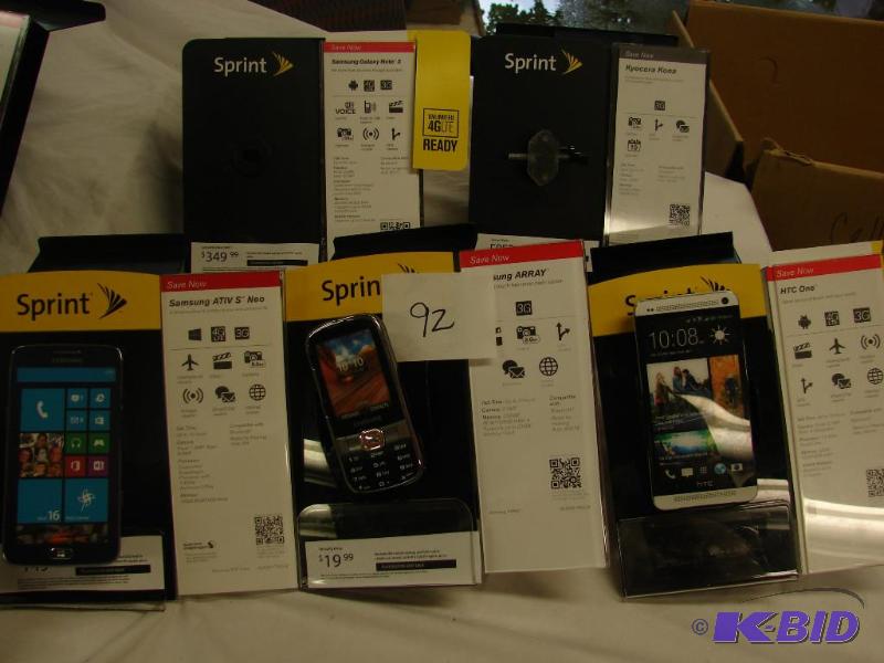 Lot of (5) Display Units Phones