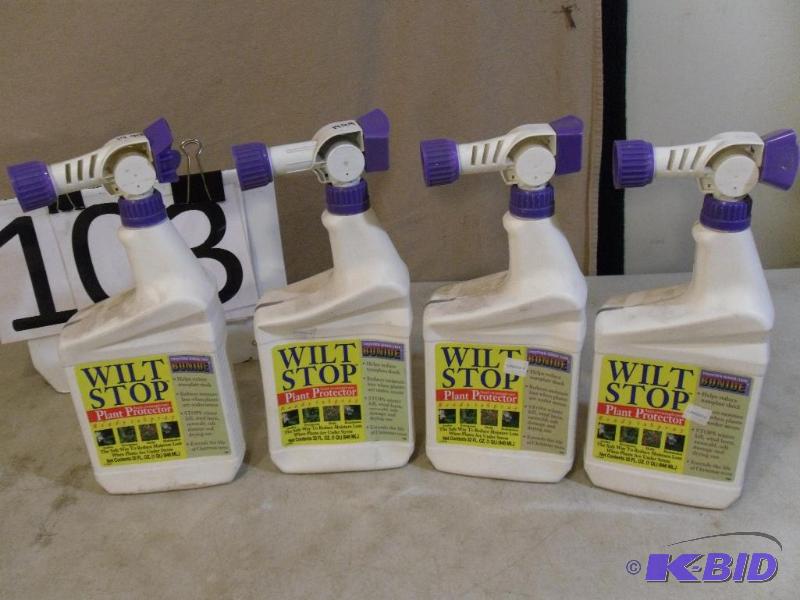 lot 103 image: 4 New Bottles of Bonide&nbspWilt S...