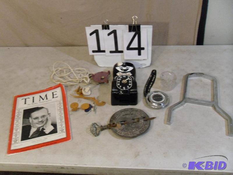 lot 114 image: Lot of Assorted Antiques and Collec...