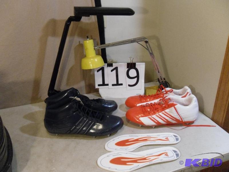 lot 119 image: 2 New Pairs of Adidas Cleats (Size ...