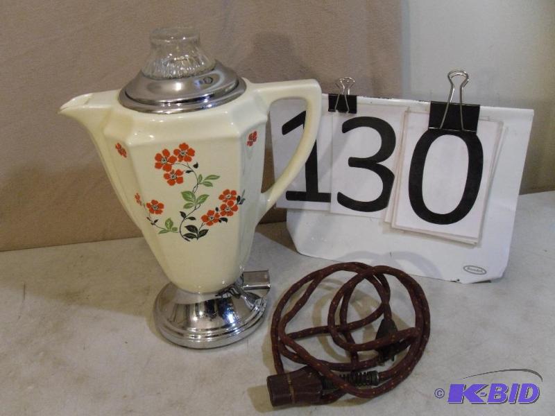 lot 130 image: Samson-United Pottery Perculator.&n...