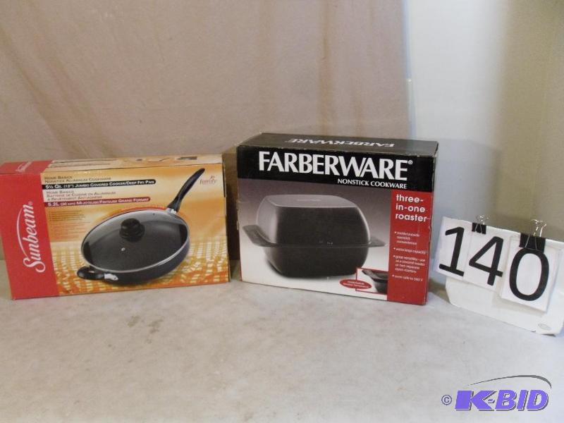 lot 140 image: Farberware 3 in 1 Roaster and Sunbe...