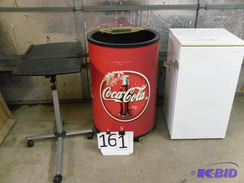 lot 161 image: Large Coca Cola Chiller Bucket on W...