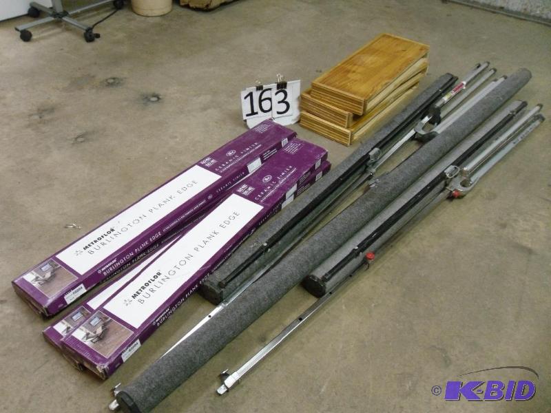 lot 163 image: 3 (5, 6 and 8 ft wide screens) Proj...