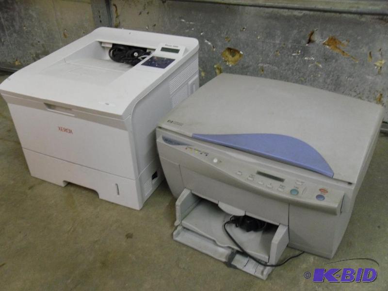 lot 174 image: 2 printers. Xerox Phaser 3500 laser...