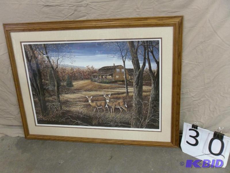 lot 30 image: Beautiful Framed Print &quotTimber...