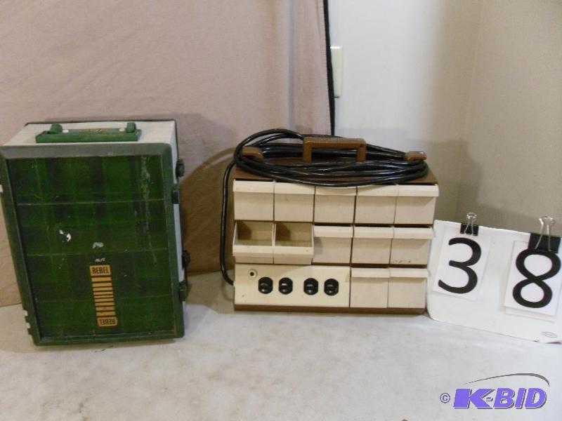 lot 38 image: Rebel Double Sided Tackle Box (one ...