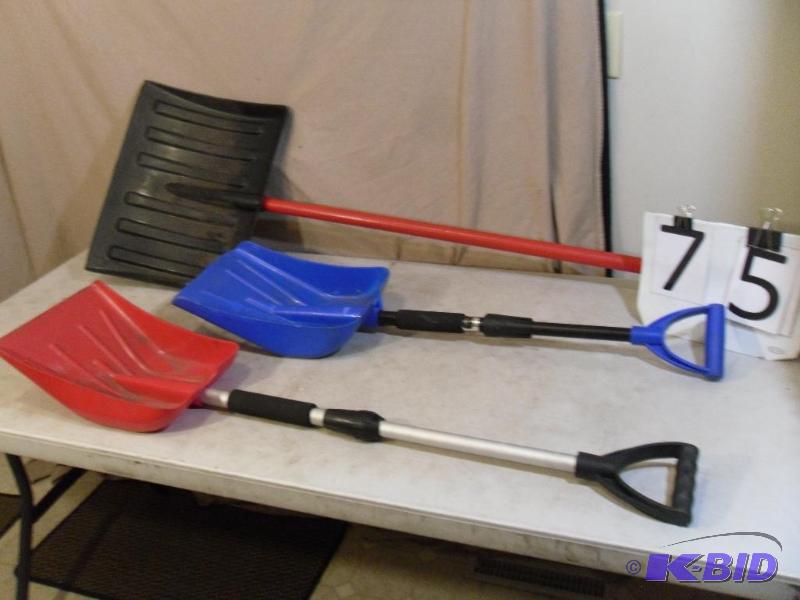 lot 75 image: Lot of 3 Assorted Shovels. One Full...