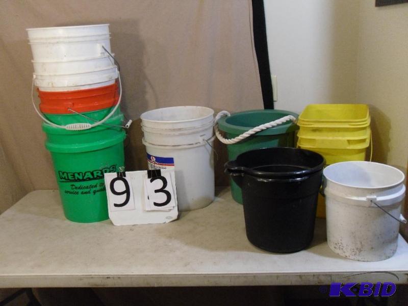 lot 93 image: Lot of Assorted Buckets....