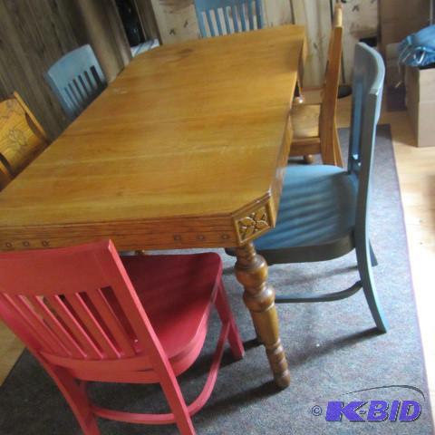 lot 51 image: Dine Table, Chairs