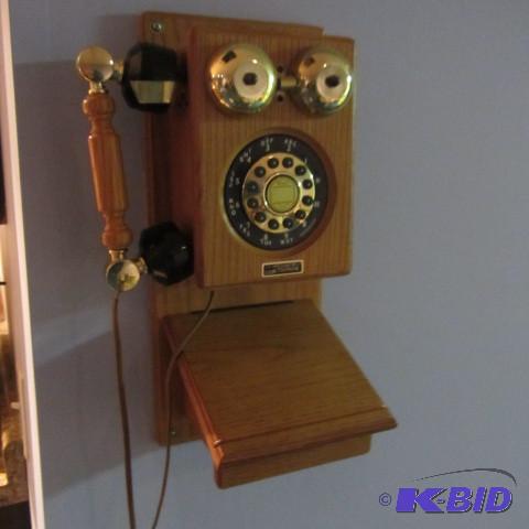 lot 79 image: Wood Wall Phone