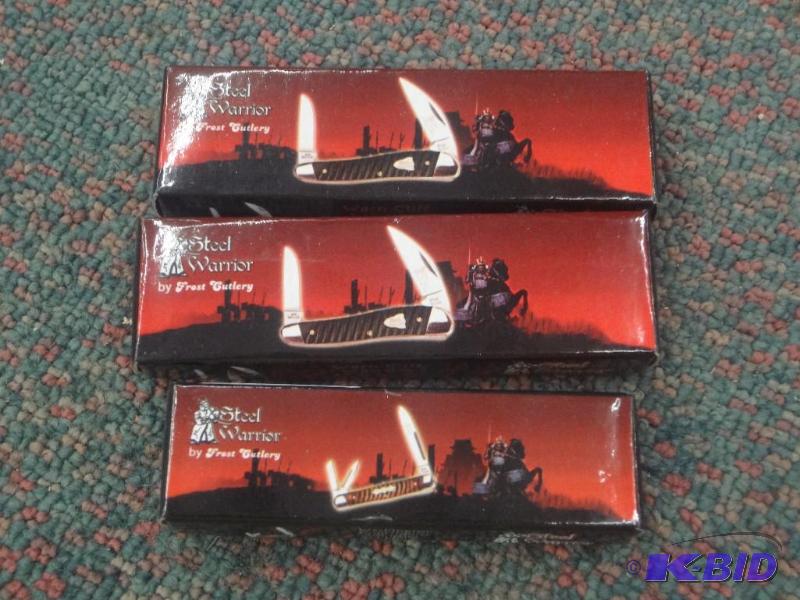 lot 100 image: (3) Frost Cuttlery Steel Warrior Kn...