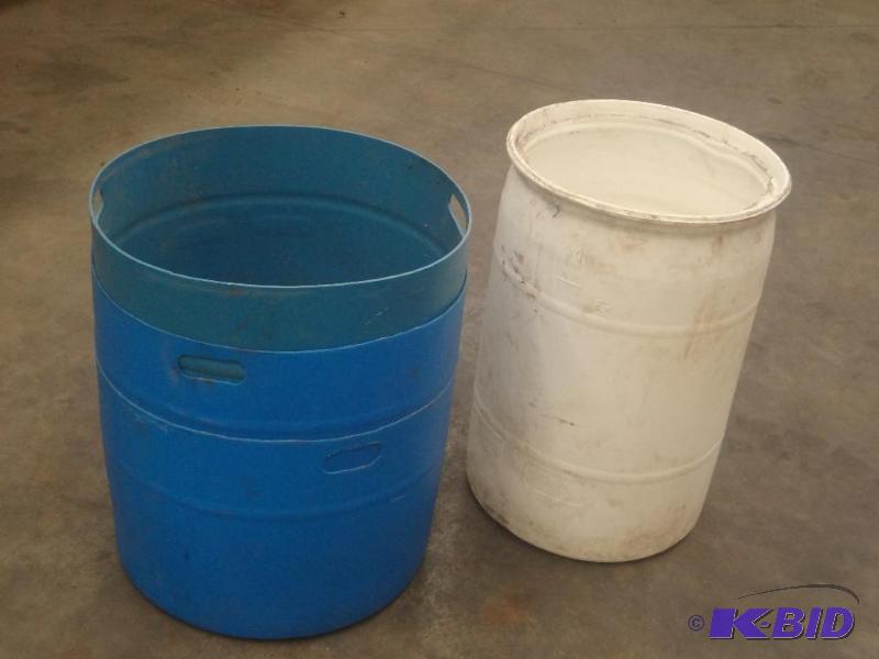 lot 18 image: (3) Poly Barrels---(2) Are Stuck To...