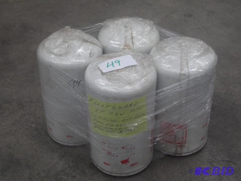 lot 49 image: (4) Fleetguard LF734 Oil Filters...