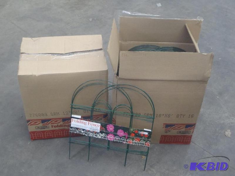 lot 65 image: (2) Boxes Of New Folding Fence, 18&...