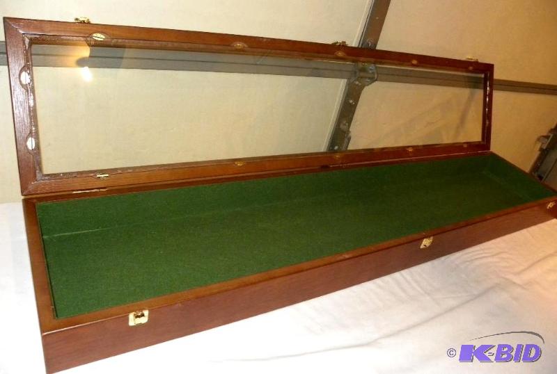 Rifle Sword Display Showcase, wood...