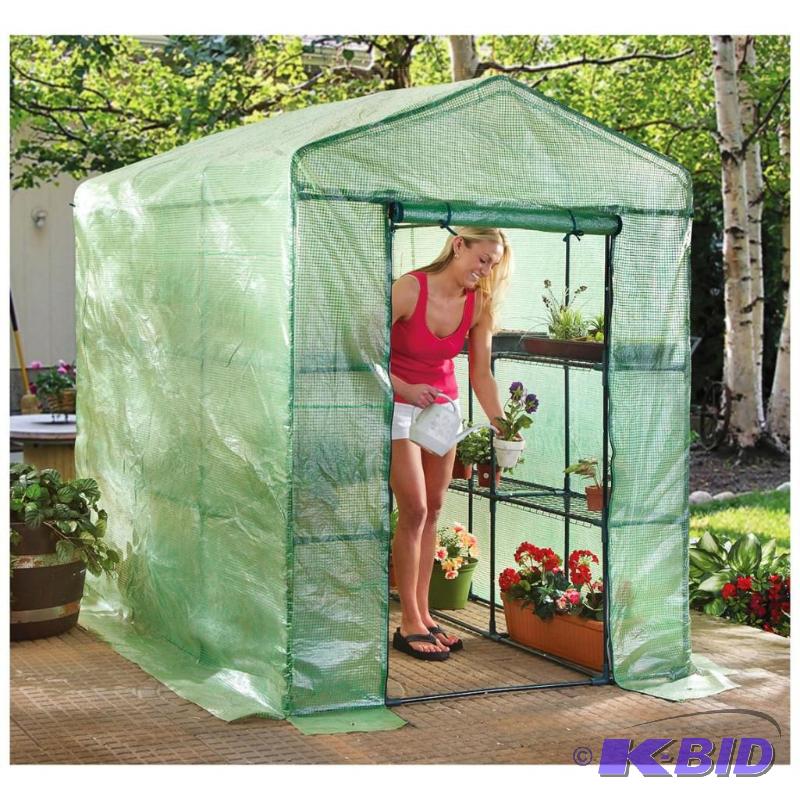 Lot of 2 Deluxe Walk-in Greenhouses...