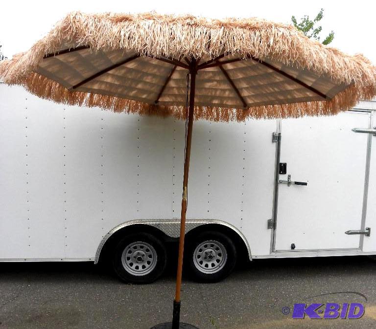 9 Thatched Tiki Umbrella, 1 12&qu...