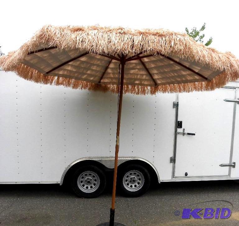 9 Thatched Tiki Umbrella, 1 12&qu...