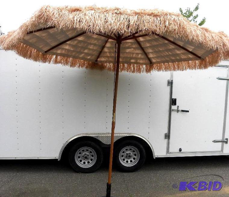 9 Thatched Tiki Umbrella, 1 12&qu...