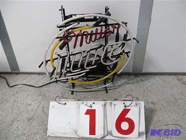 Miller Lite Neon Sign. Does not lig...